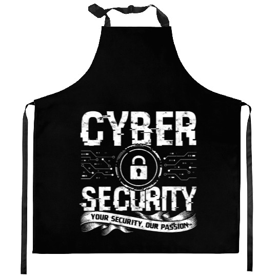 Cyber Security Cyber Hacker Analyst Programmer Kitchen Aprons