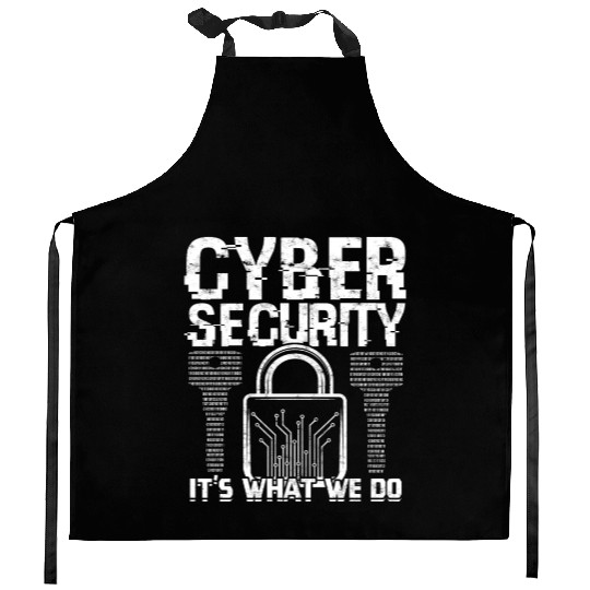 Cyber Security Cyber Hacker Analyst Programmer Kitchen Aprons