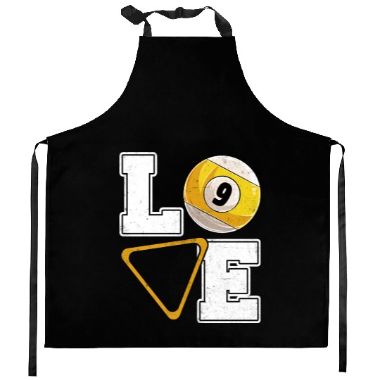 Billiards Love Pool Player Billiards Lover Kitchen Aprons