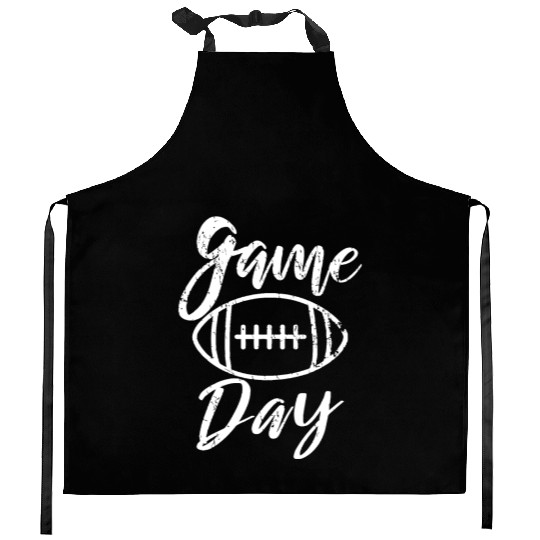 Game Day - Football - Throwback Design - Classic Kitchen Aprons