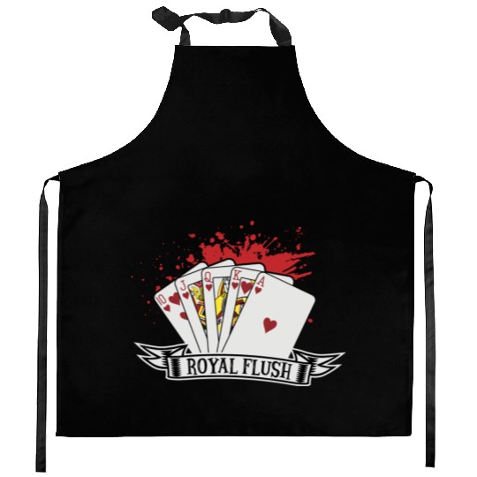 Poker Card Game Skat Poker Night Royal Flush Check Kitchen Aprons