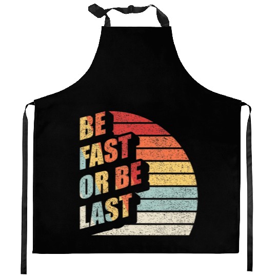 Fast Car Quote Drag Racing Gift Vintage Retro Rac Kitchen Aprons