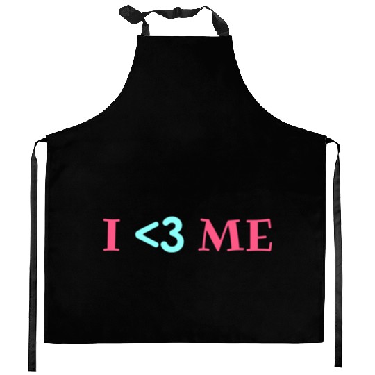 I love me, Heart, Positive, Cool, Stylish,Teens Kitchen Aprons