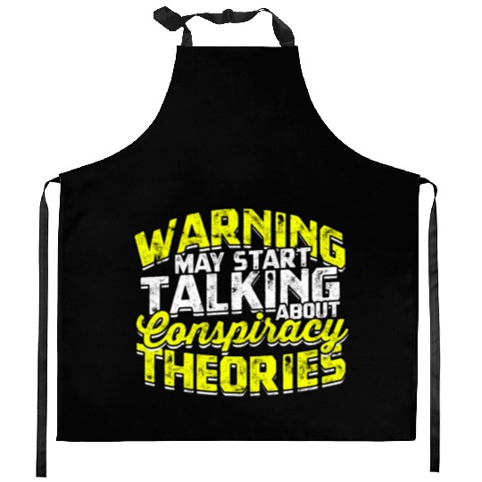 Conspiracy Theorist Theory Science Fiction Kitchen Aprons