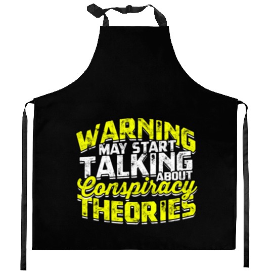 Conspiracy Theorist Theory Science Fiction Kitchen Aprons