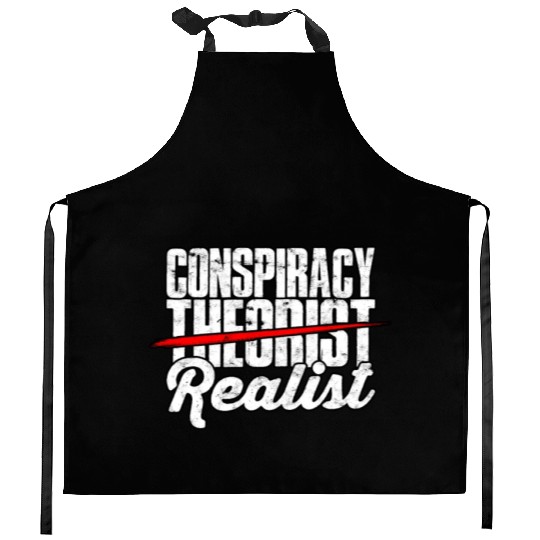 Conspiracy Theorist Theory Science Fiction Kitchen Aprons