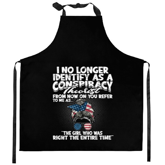 Conspiracy Theorist Theory Science Fiction Kitchen Aprons