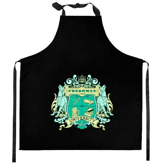 Insignia of University Freshman - Coat of arms Kitchen Aprons