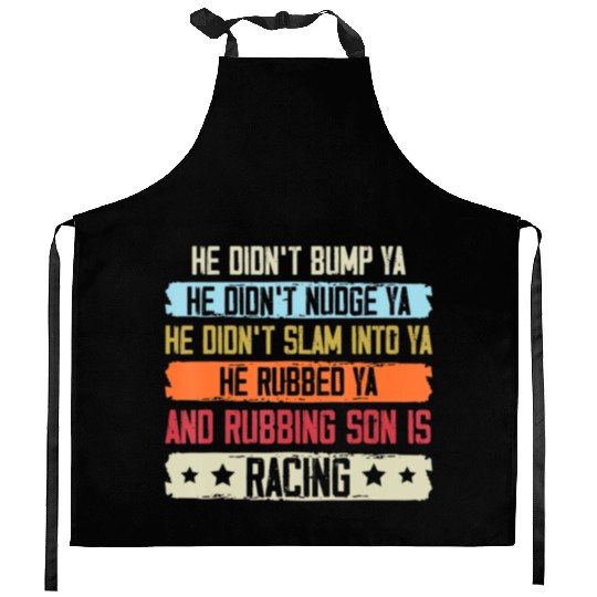 Funny Dirt Track Racing Sprint Car Speedway Racer Kitchen Aprons