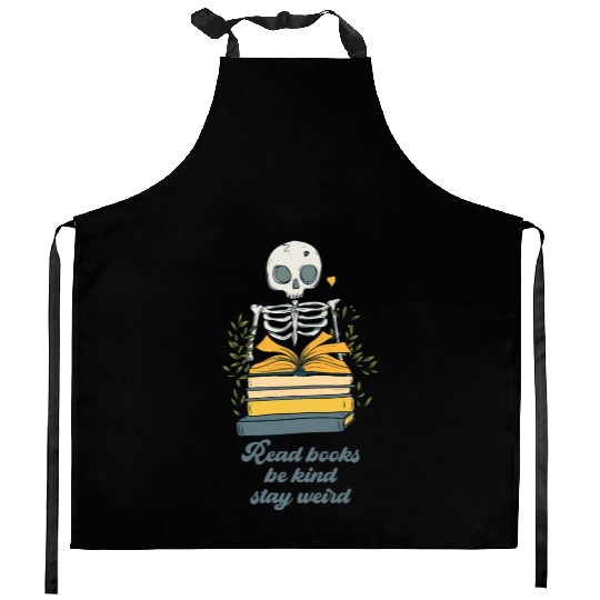Read Books Be Kind Stay Weird Funny Book Lover Kitchen Aprons