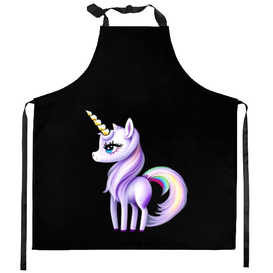 Pretty Unicorn Kitchen Aprons