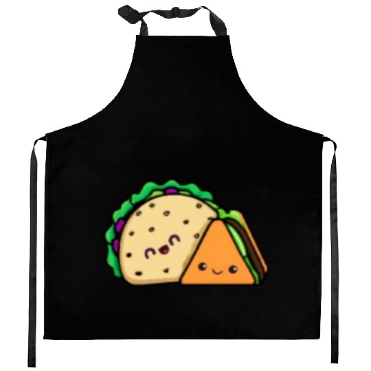 Doner Taco Best Friends Pocket design Kitchen Aprons