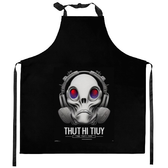 The Truth is Out There a design featuring alien Kitchen Aprons