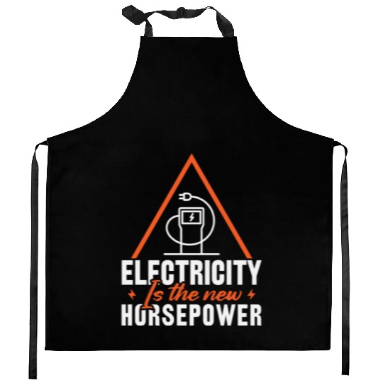 Electric Vehicle Electricity Is The New Horsepower Kitchen Aprons