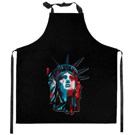 Color Drops Lady Liberty Kitchen Aprons