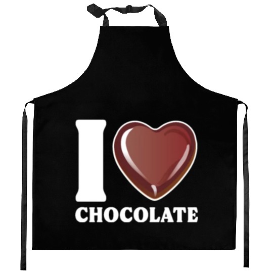 I Love Chocolate Kitchen Aprons