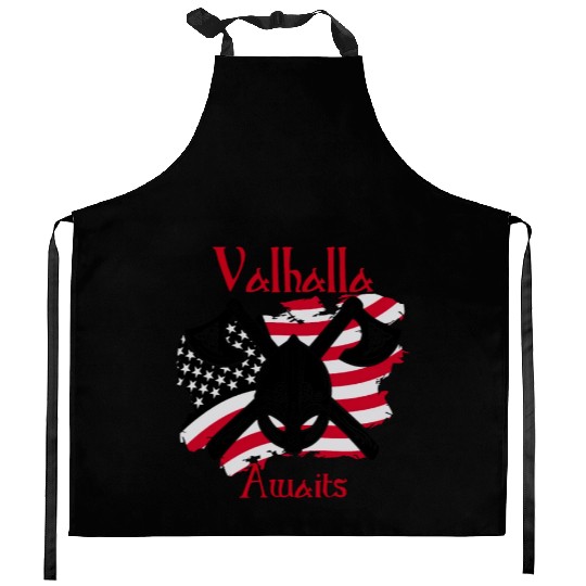 Valhalla Awaits Kitchen Aprons
