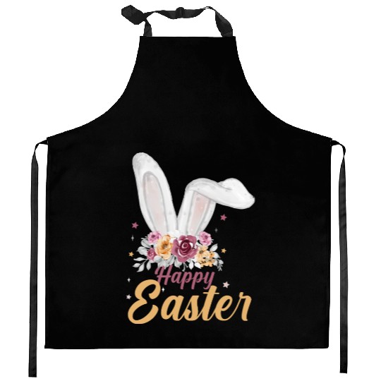 Happy Easter Day Cute Easter Kitchen Aprons