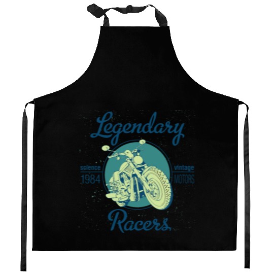 Motorcycle Bikers Racing Kitchen Aprons