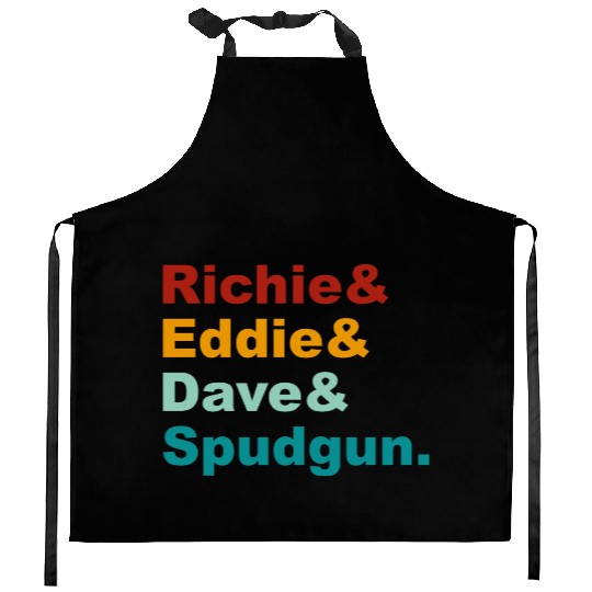 Richie& Eddie& Dave& Spudgun-Retro Funny Movie Ner Kitchen Aprons