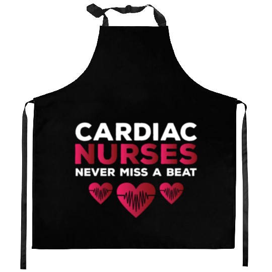 Funny Cardiac Nurse Saying Kitchen Aprons