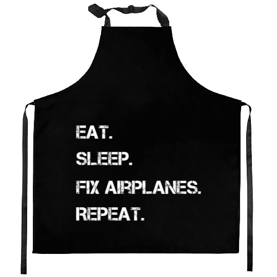 Funny Airplane Mechanic Aircraft Aviation Kitchen Aprons