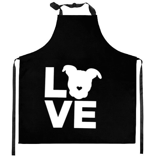 Love Dog Kitchen Aprons