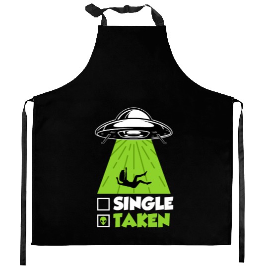 Ufo Single Men Fantasy Taken by Aliens Men Kitchen Aprons
