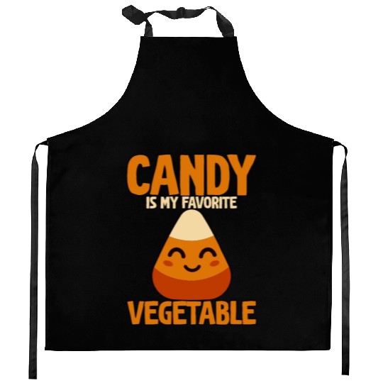 Candy Is My Favorite Vegetable Kitchen Aprons