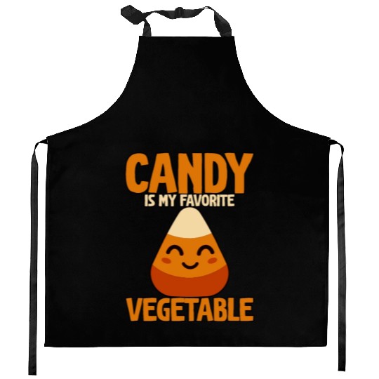 Candy Is My Favorite Vegetable Kitchen Aprons