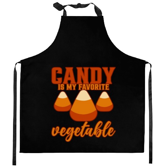 Candy Is My Favorite Vegetable 4 Kitchen Aprons
