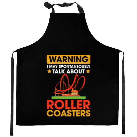 Vintage Roller Coaster Roller Coaster Lover Kitchen Aprons