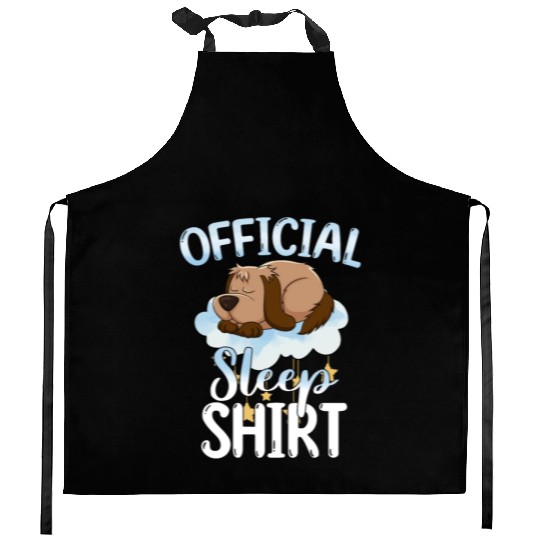 Official Sleep Kitchen Aprons Dog