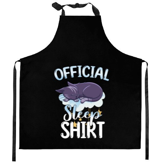 Official Sleep Kitchen Aprons Cat