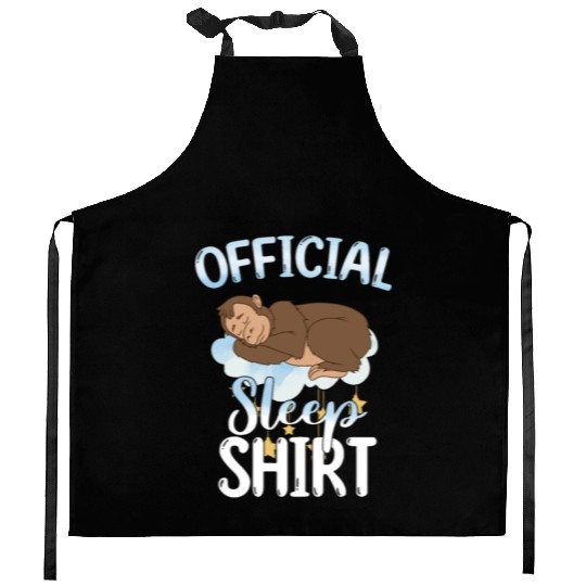 Official Sleep Kitchen Aprons Monkey