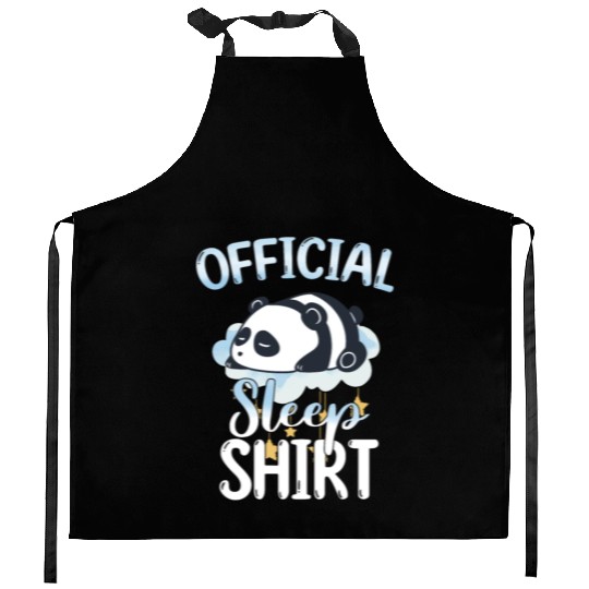 Official Sleep Kitchen Aprons Panda