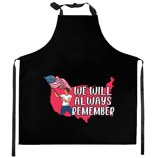 Patriotic America USA Flag 4th Of July American Kitchen Aprons