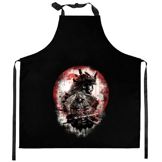 Japanese Samurai Honor Kitchen Aprons