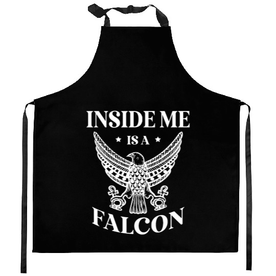 Inside Me Is A Falcon Bird Owner Falconry Kitchen Aprons