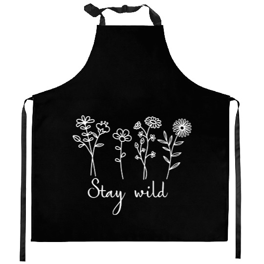 Wildflower Kitchen Aprons Flower Botanical Floral Mama Gift