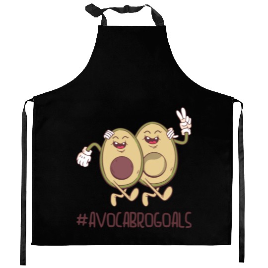Sibling Big Brother Avocado Goals Hilarious Puns Kitchen Aprons