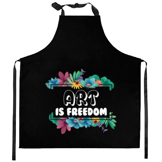 Art Is Freedom World History Art Day April 15 Kitchen Aprons