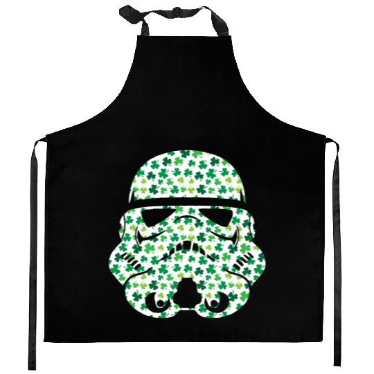Stormtrooper Saint Patricks Day Kitchen Aprons