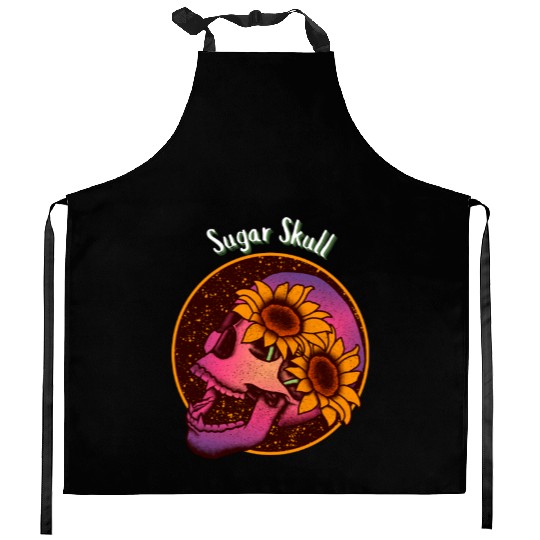 Sugar Skull Kitchen Aprons