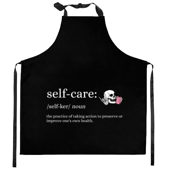 Self-Care Definition Kitchen Aprons