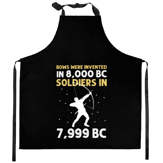 Archery the history of bow and arrow Kitchen Aprons