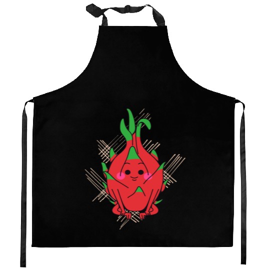 dragon fruit - fruits in season Kitchen Aprons