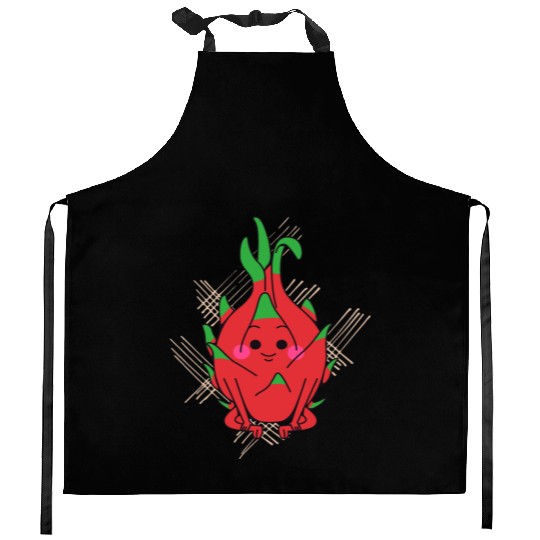 dragon fruit - fruits in season Kitchen Aprons