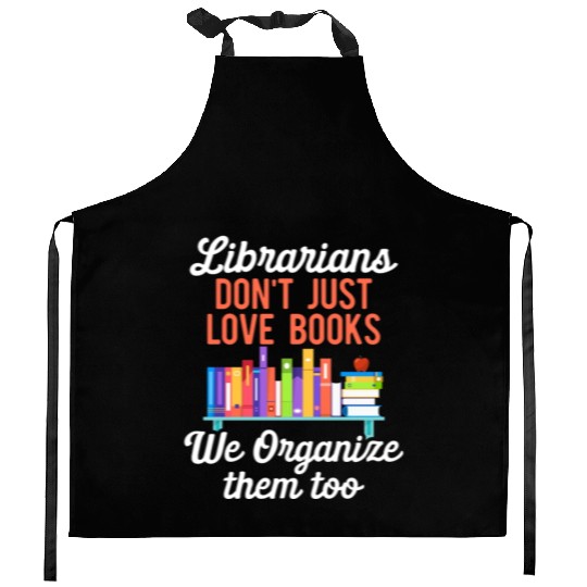Librarian Bookworm Book Nerd Reading Library Kitchen Aprons