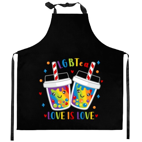 LGBTea Love is Love Kitchen Aprons
